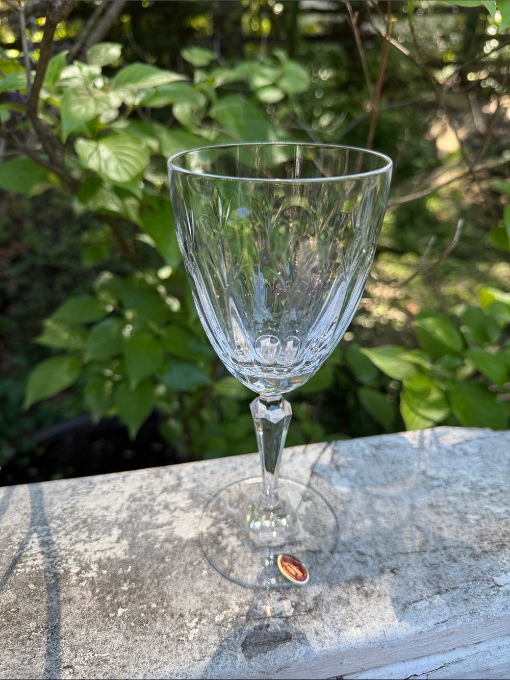 Gorham Clear Crystal Stemmed Wine Glass - Clear